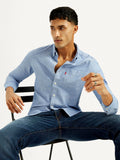 Men's Solid Slim Fit Oxford Shirt