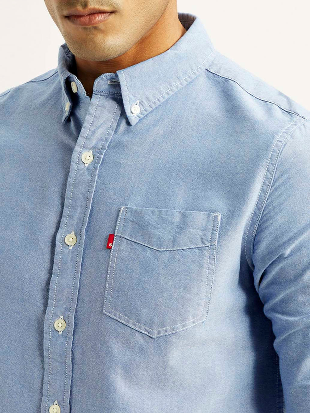 Men's Solid Slim Fit Oxford Shirt