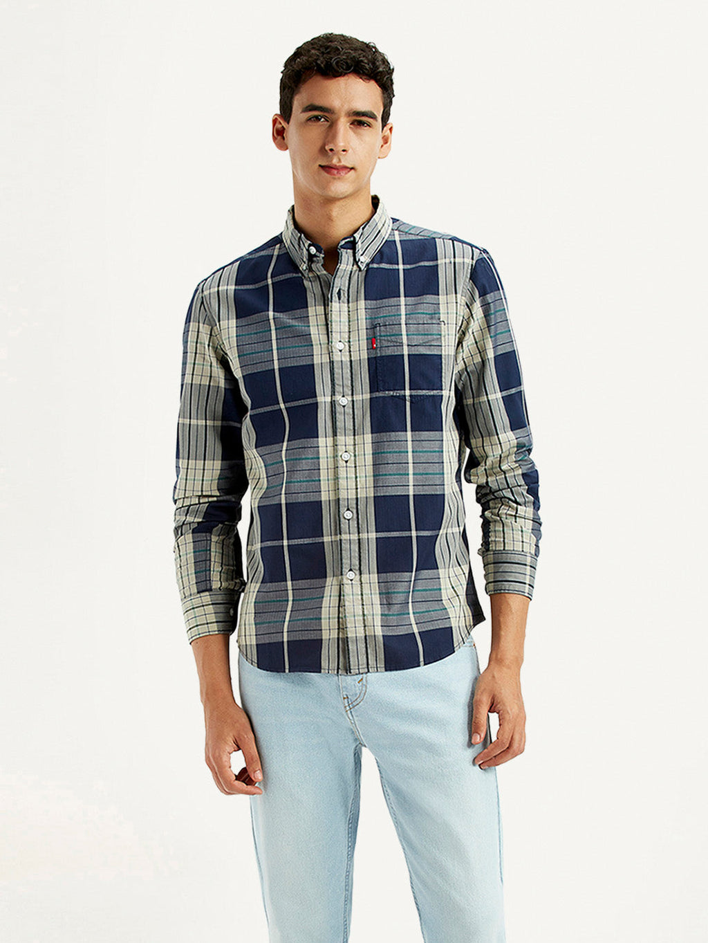 Men's Checkered Multi Color Slim Fit Shirt