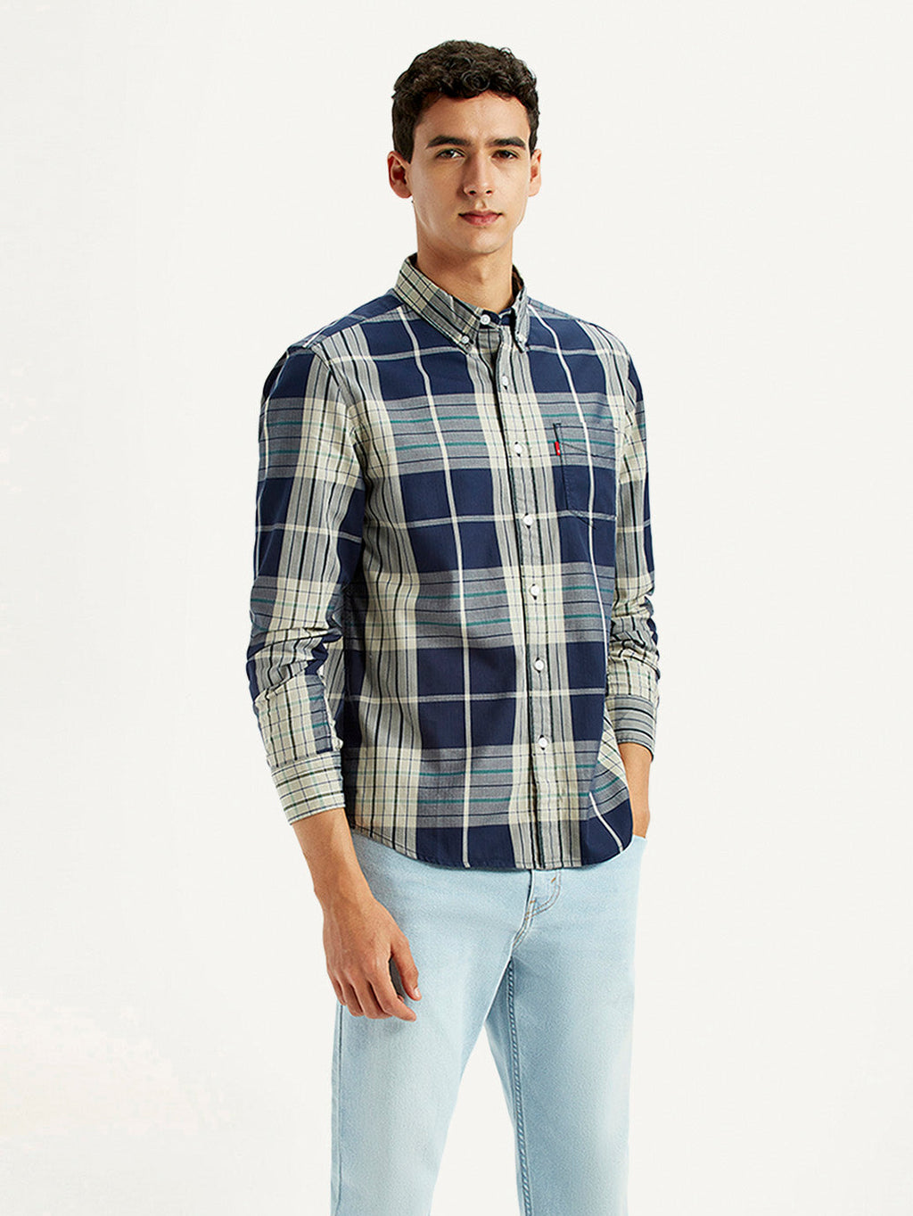 Men's Checkered Multi Color Slim Fit Shirt
