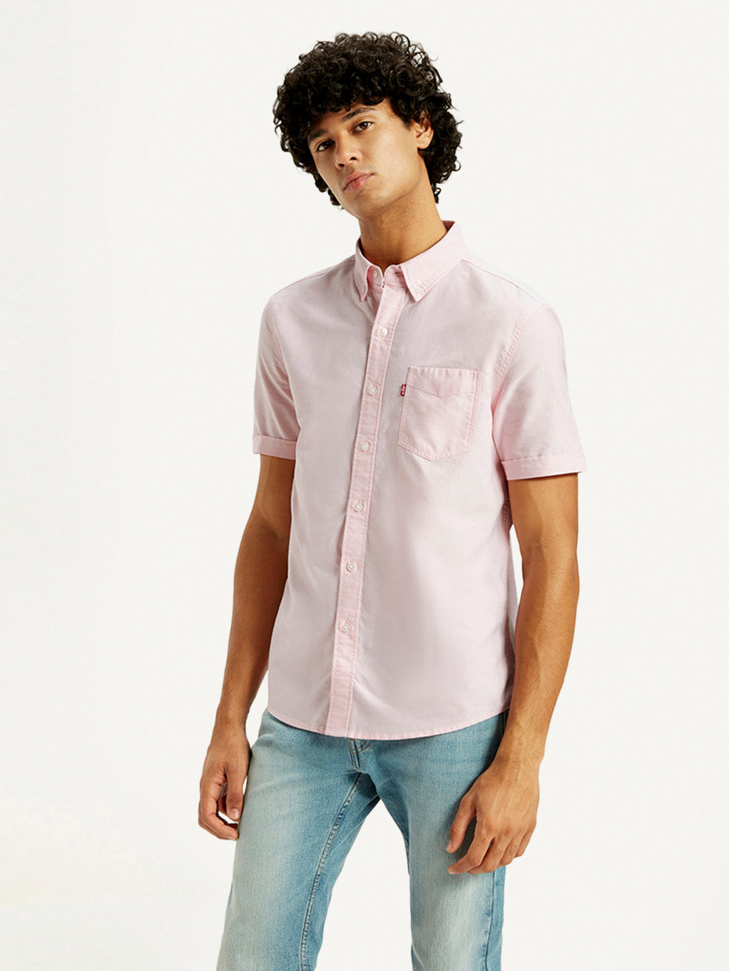 Men's Solid Slim Fit Oxford Shirt