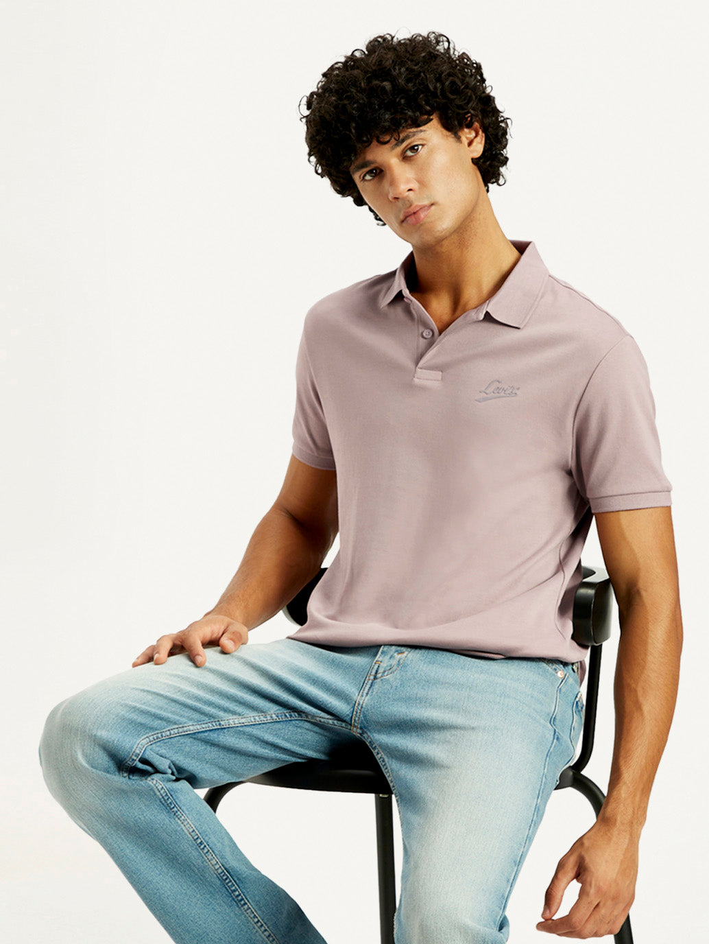 Men's Solid Slim Fit Polo T-Shirt