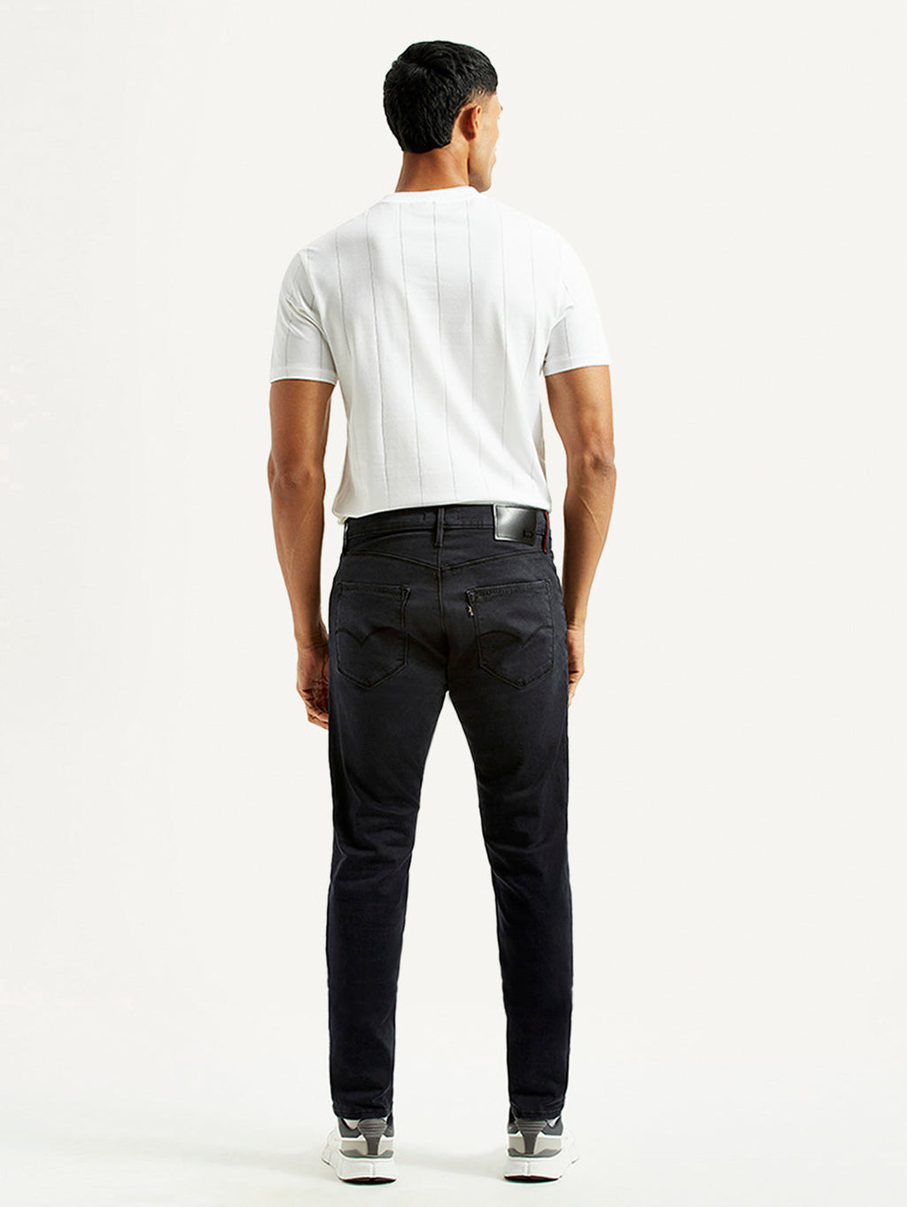 Men's Redloop 512 Charcoal Grey Slim Tapered Fit Mid Rise Jeans