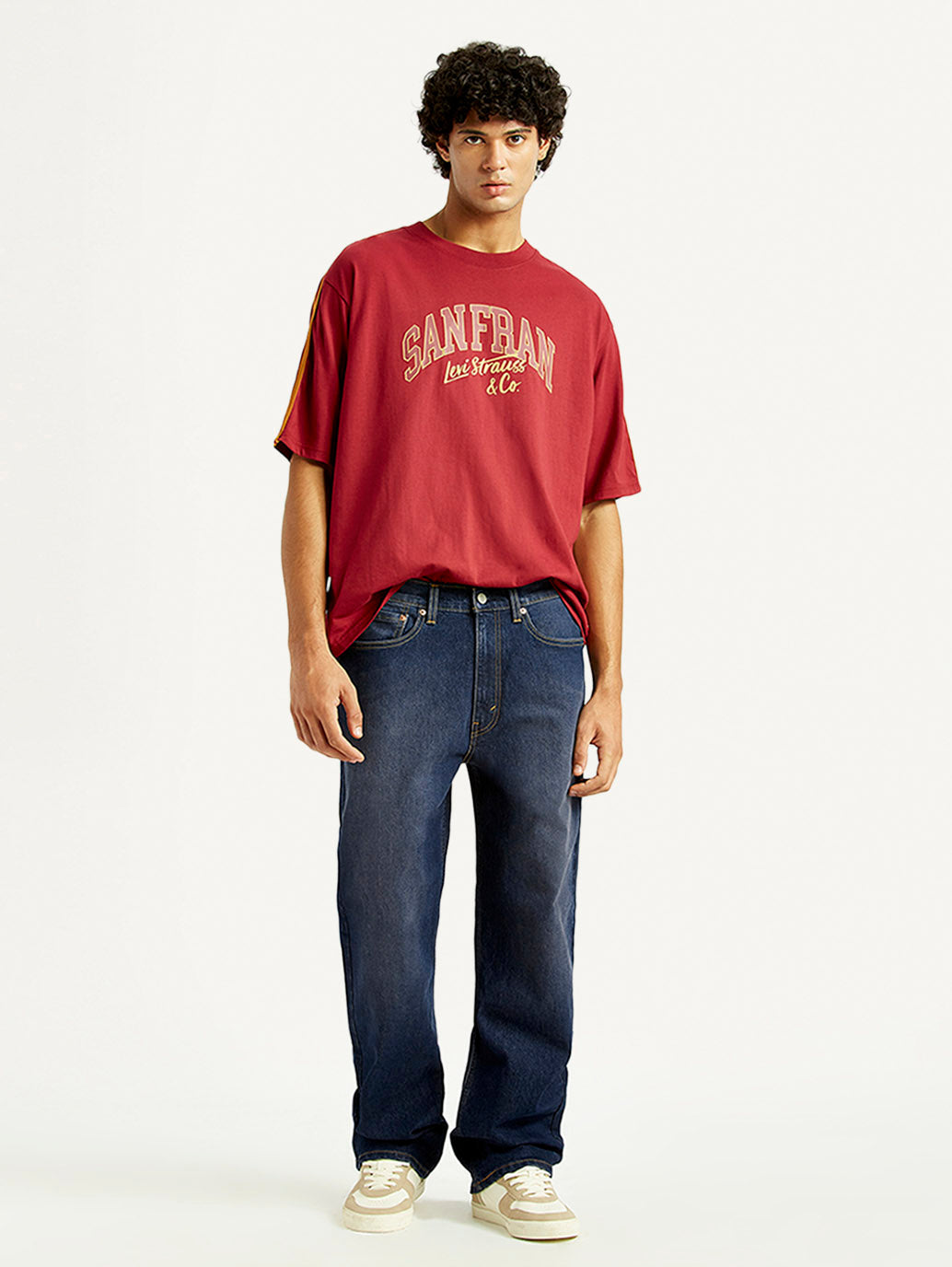 Men's 565 Dark Indigo Loose Fit Mid Rise Jeans