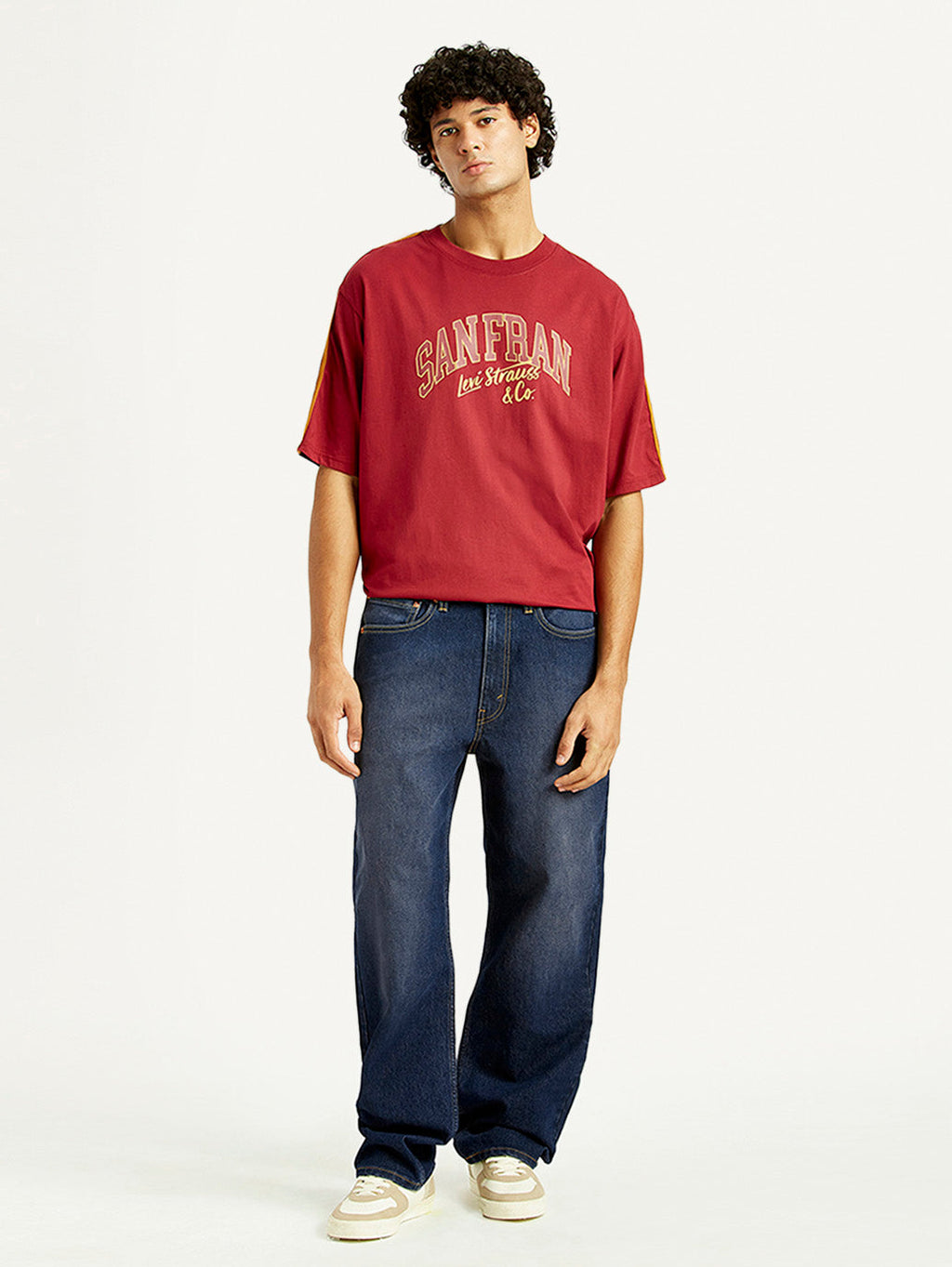 Men's 565 Dark Indigo Loose Fit Mid Rise Jeans