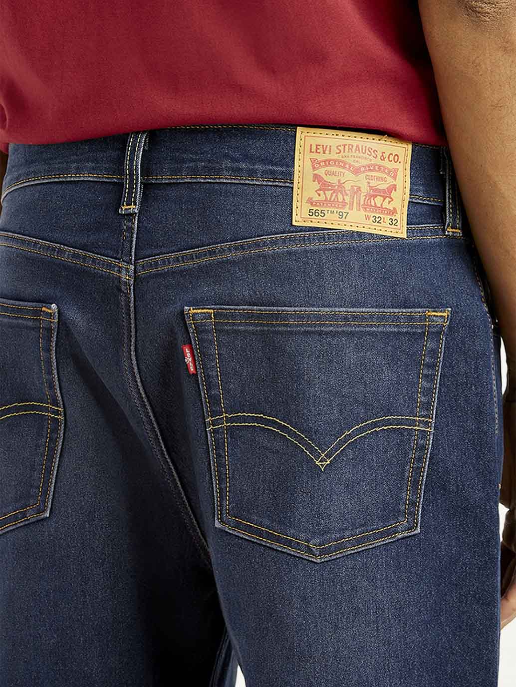 Men's 565 Dark Indigo Loose Fit Mid Rise Jeans