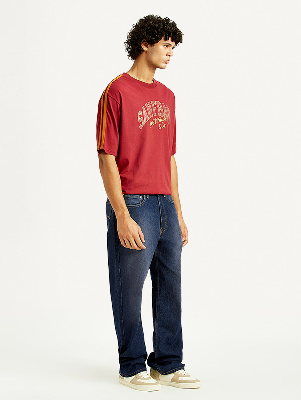 Men's 565 Dark Indigo Loose Fit Mid Rise Jeans