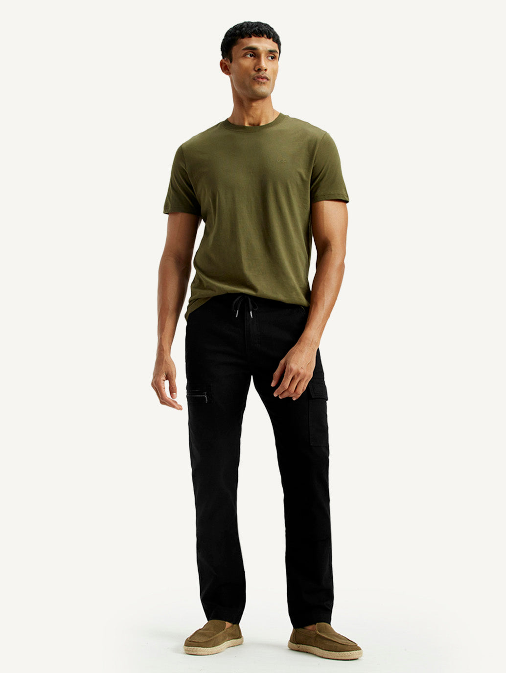 Men's 511 Black Slim Fit Mid Rise Cargo Trousers
