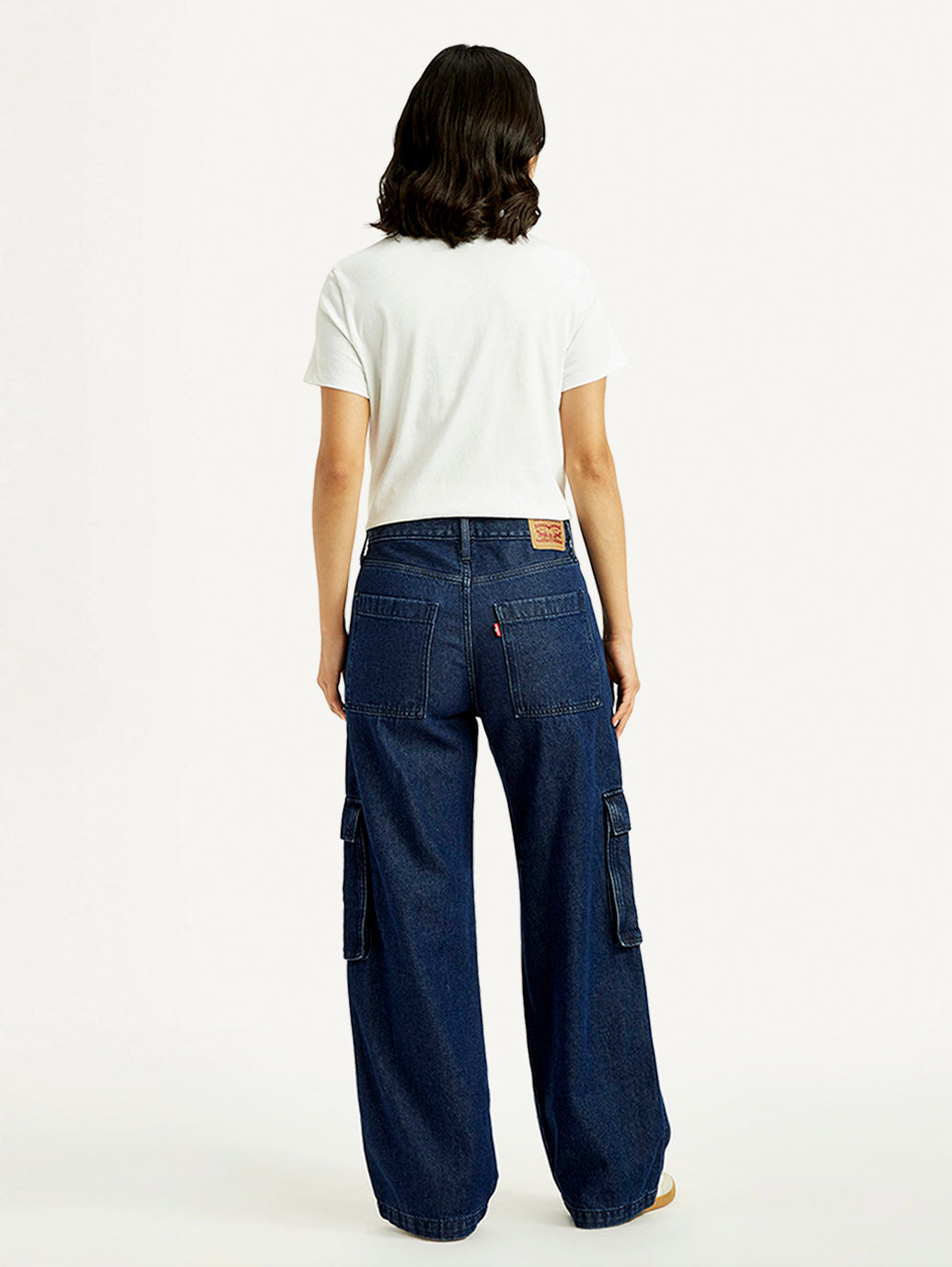 Women's 94 Dark Blue Baggy Fit Mid Rise Jeans