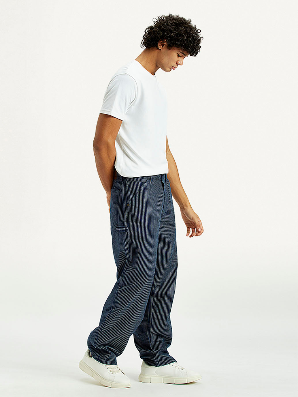 Men's 578 Dark Indigo Baggy Fit Mid Rise Carpenter Jeans