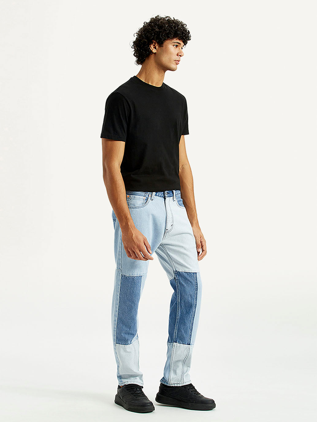 Men's 505 Med Indigo Straight Fit Mid Rise Jeans