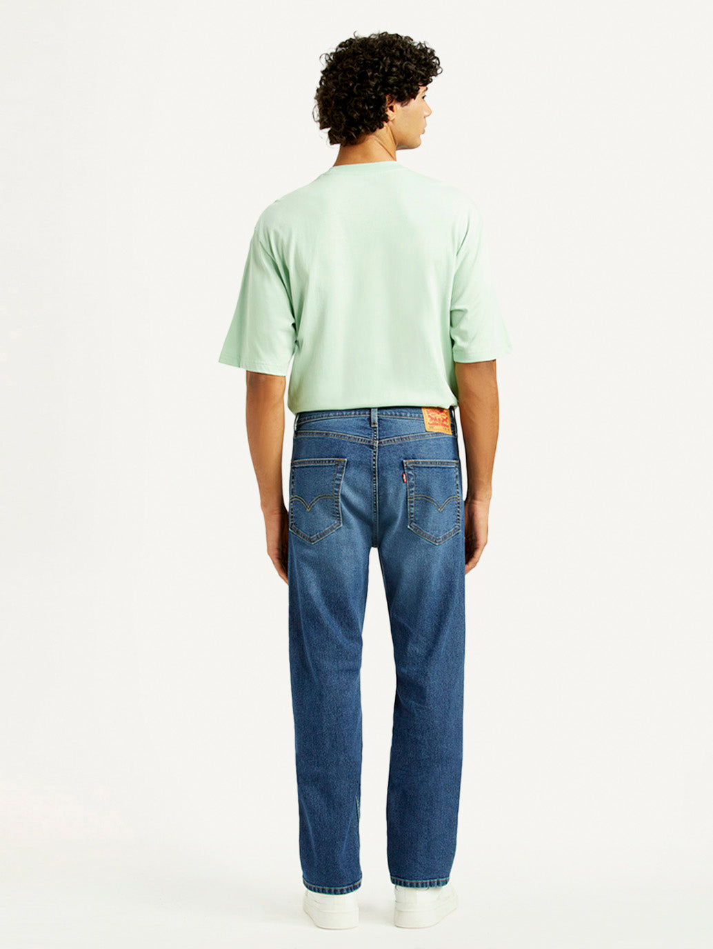 Men's 505 Med Indigo Straight Fit Mid Rise Jeans