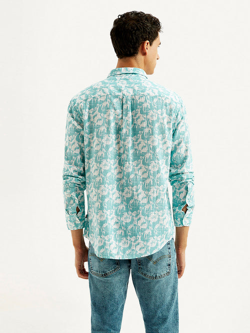 Men's Abstract Slim Fit Shirt
