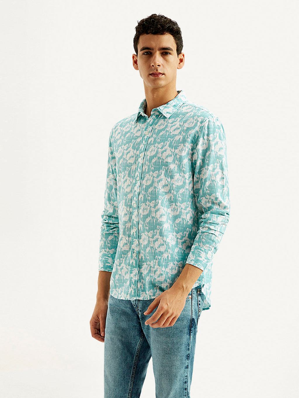 Men's Abstract Slim Fit Shirt