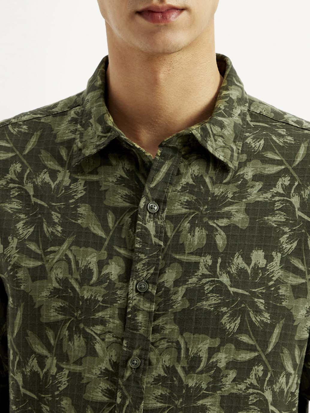 Men's Floral Slim Fit Shirt