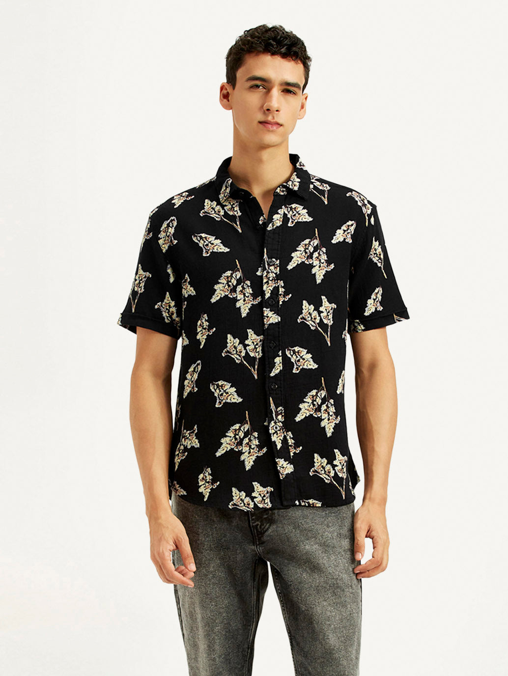 Men's Floral Slim Fit Shirt