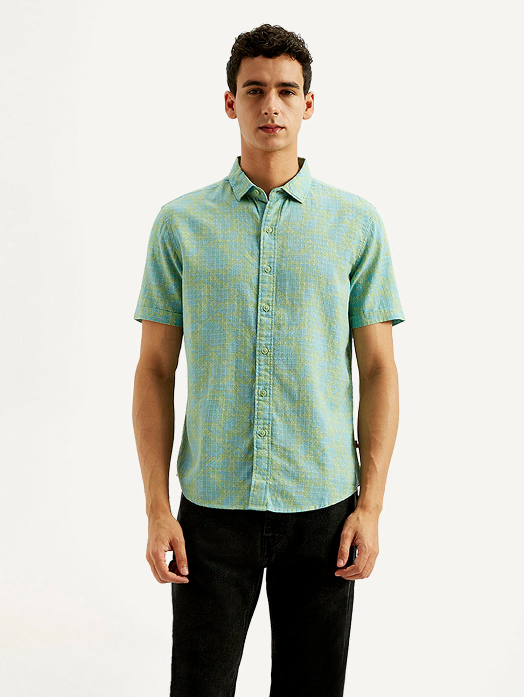 Men's Floral Slim Fit Shirt