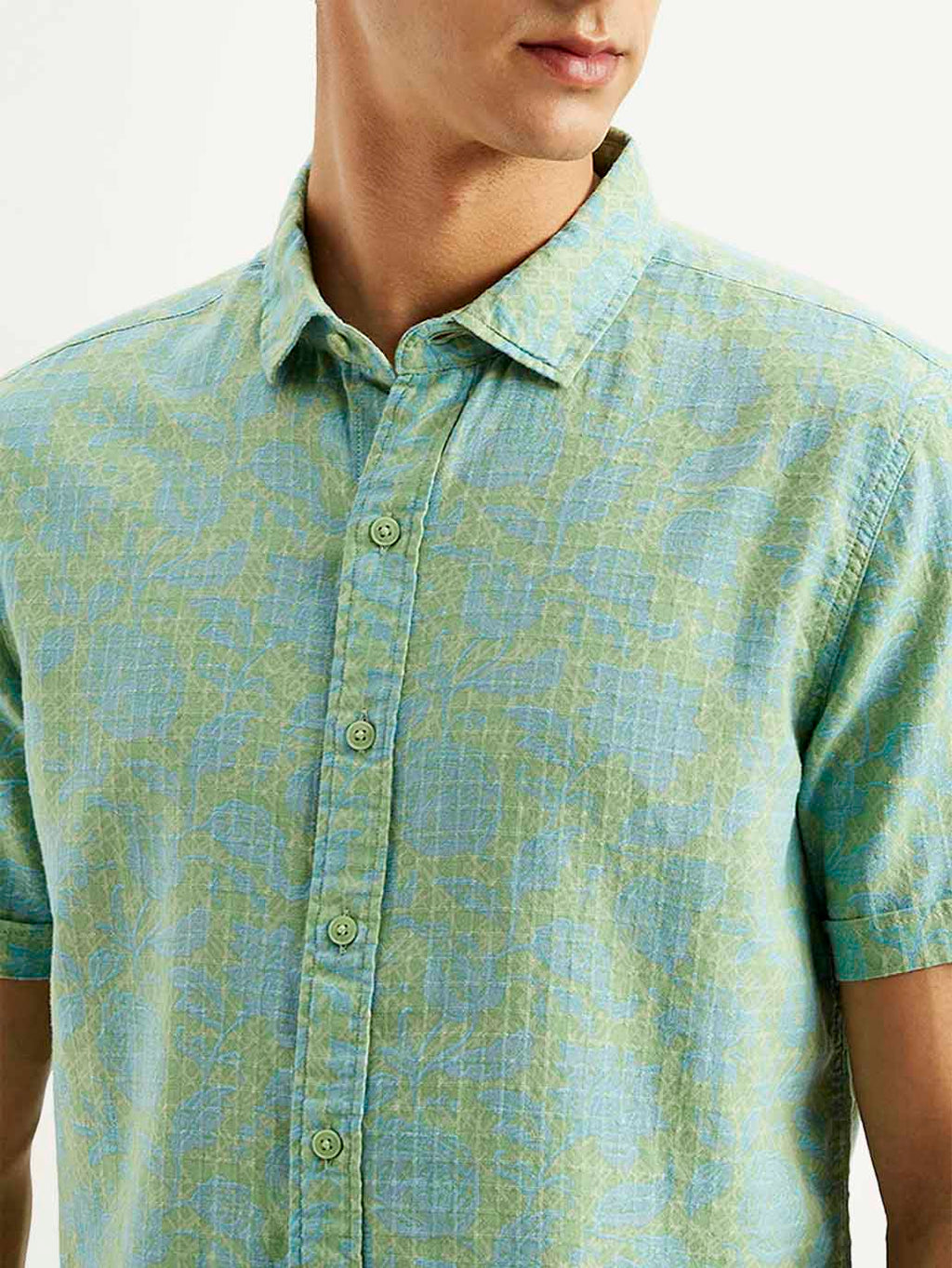 Men's Floral Slim Fit Shirt