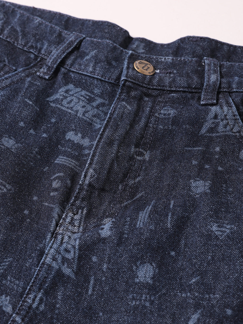 Men's Blue Regular Fit  Warner Bros Shorts