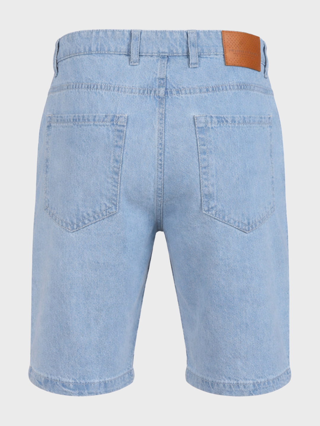 Men's Blue Regular Fit Solid Casual Shorts