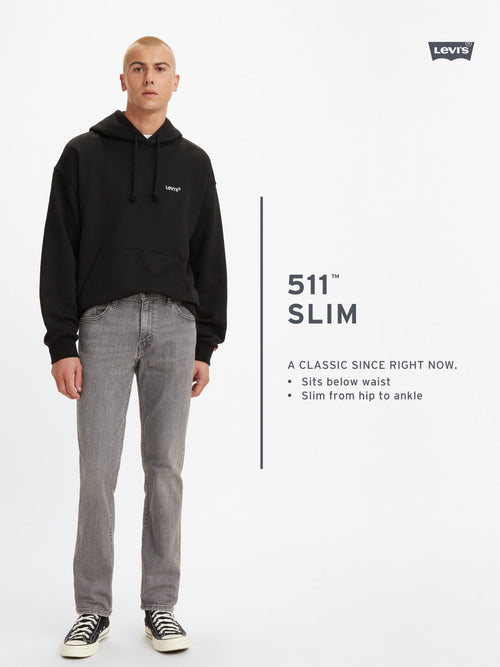 Men's 511 Blue Slim Fit Mid Rise Jeans