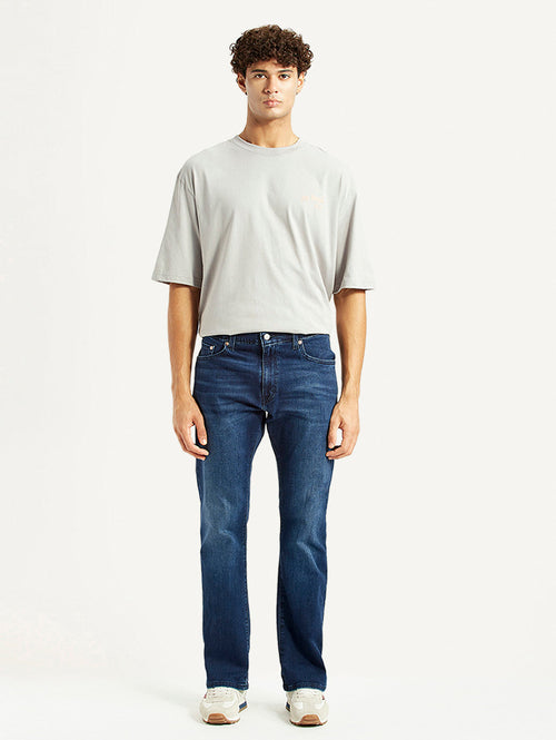 Men's 517 Blue Bootcut Fit Mid Rise Jeans