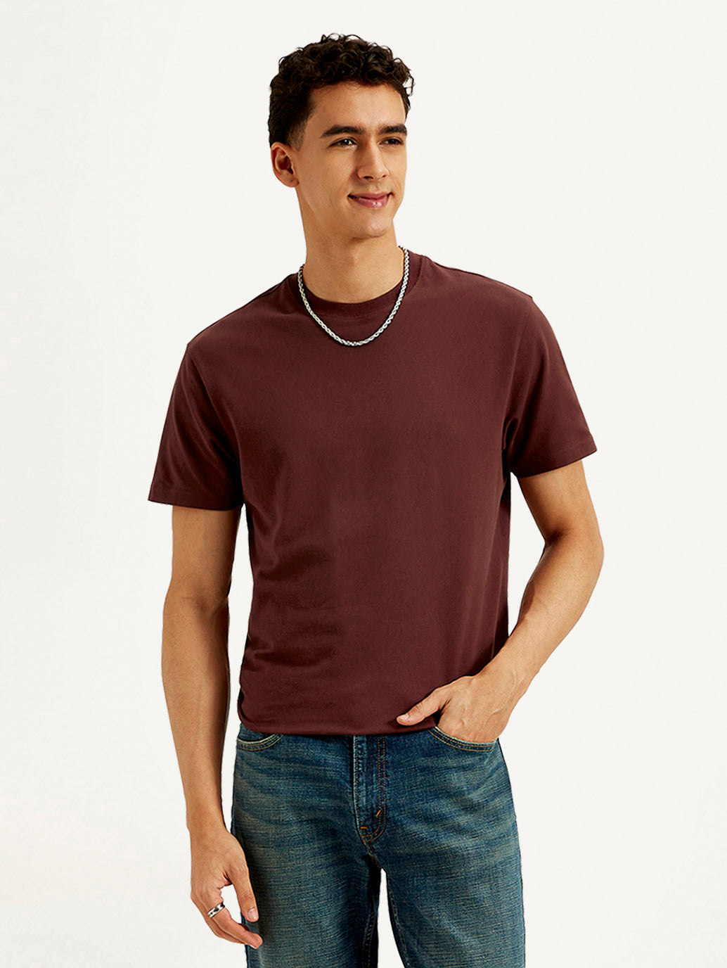 Men's Solid Slim Fit T-shirt