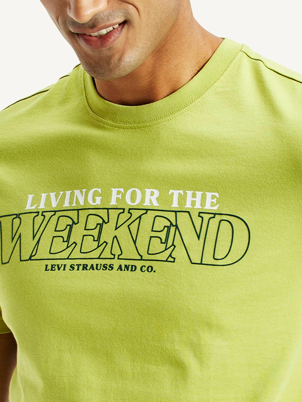 Men's Typographic Print Slim Fit T-Shirt