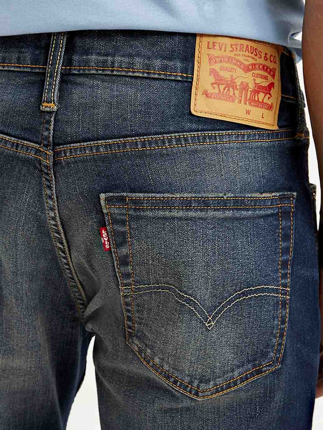 Men's 511 Blue Slim Fit Mid Rise Jeans