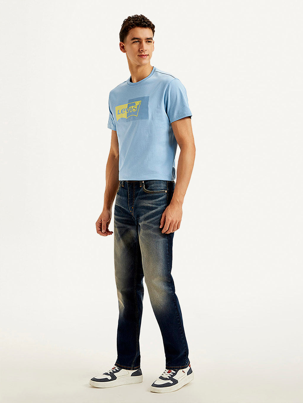 Men's 511 Blue Slim Fit Mid Rise Jeans