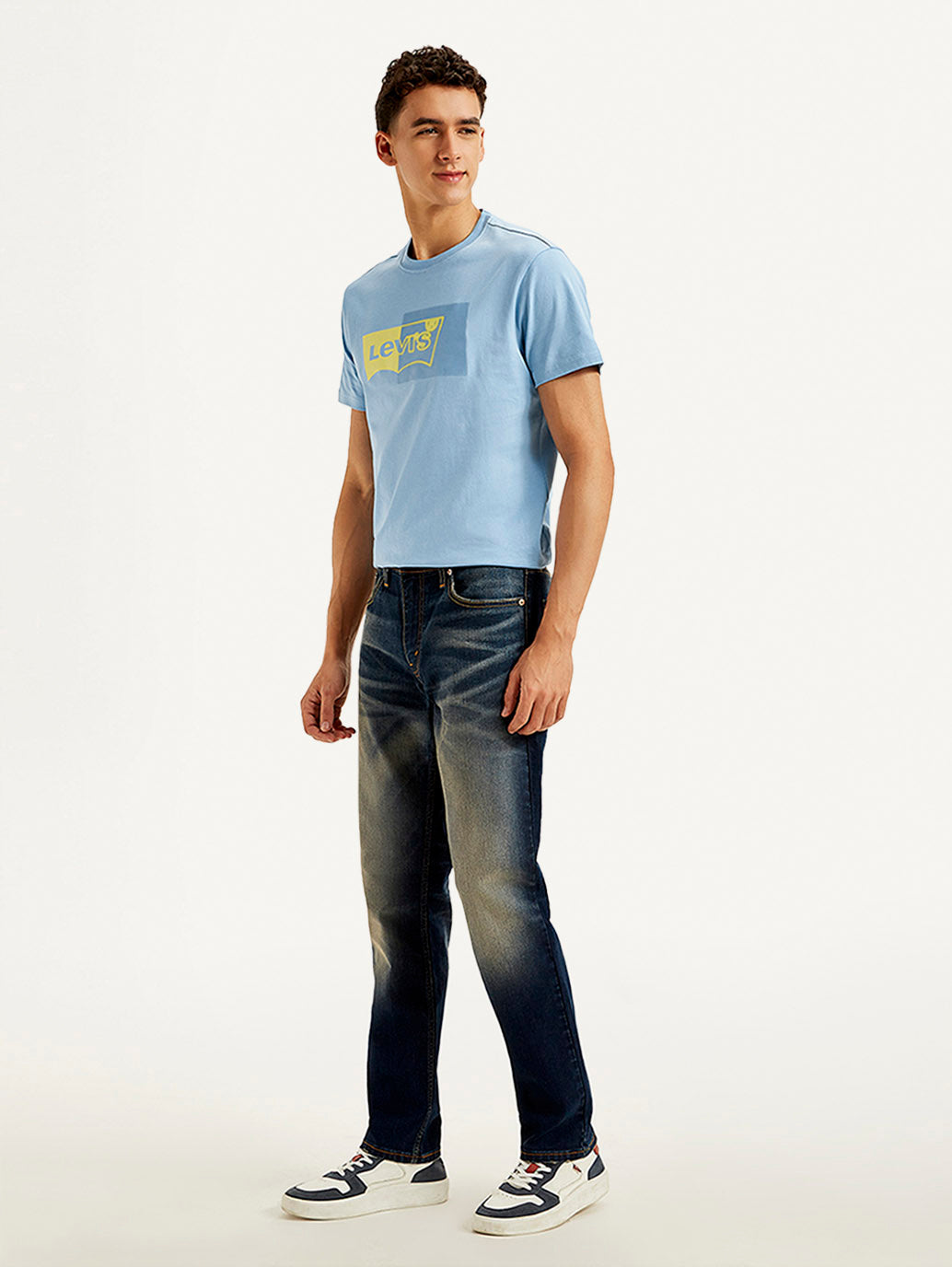 Men's 511 Blue Slim Fit Mid Rise Jeans