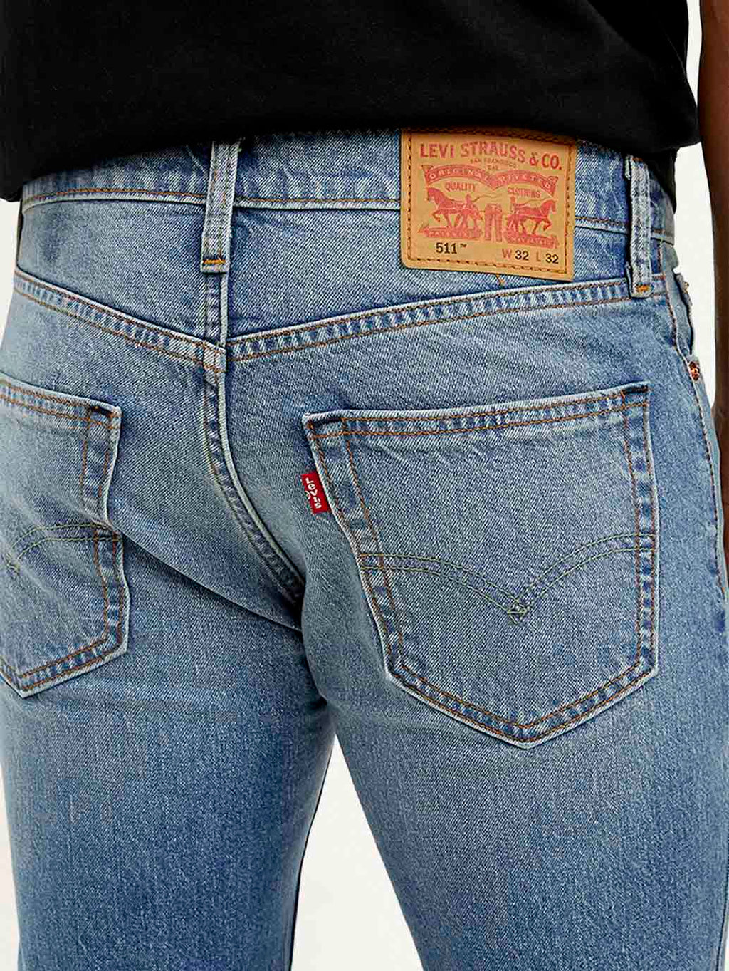 Men's 511 Light Blue Slim Fit Mid Rise Jeans