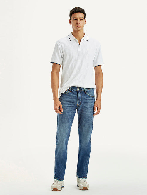 Men's 511 Blue Slim Fit Mid Rise Jeans