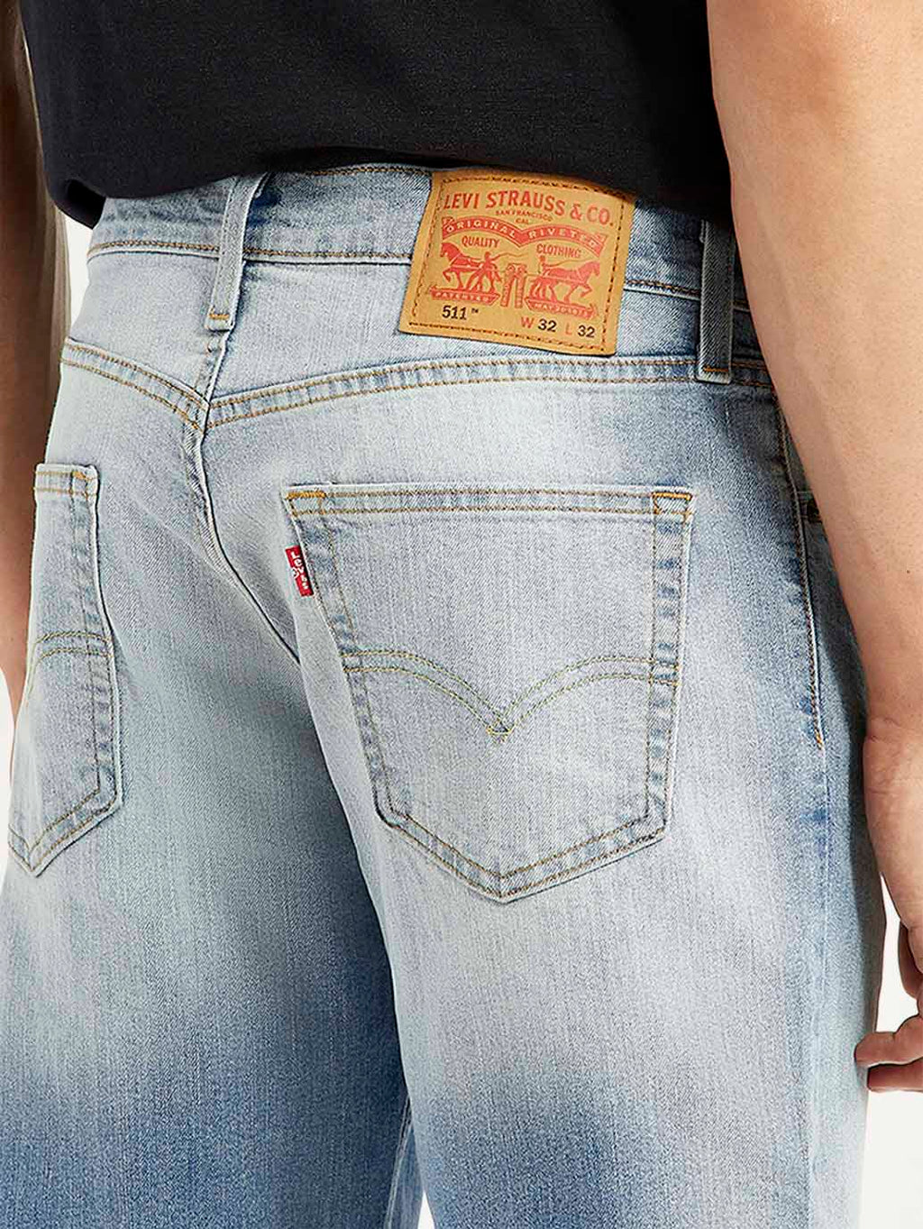 Men's 511 Light Blue Slim Fit Mid Rise Jeans