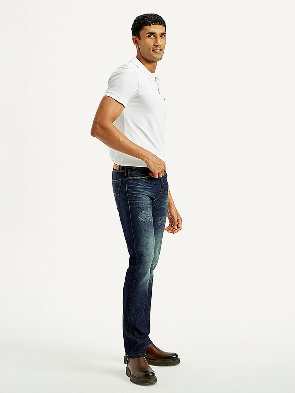 Men's Tinted 511 Dark Indigo Slim Fit Mid Rise Jeans