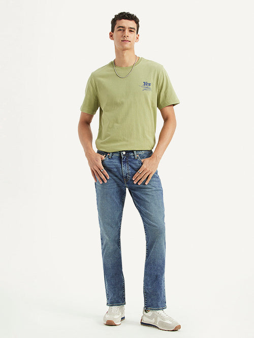 Men's 511 Blue Slim Fit Mid Rise Jeans