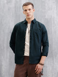 Double Pocket Regular Fit Shirt | Dark Blue