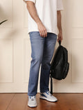Heavy Fade Straight Fit Jeans | Blue