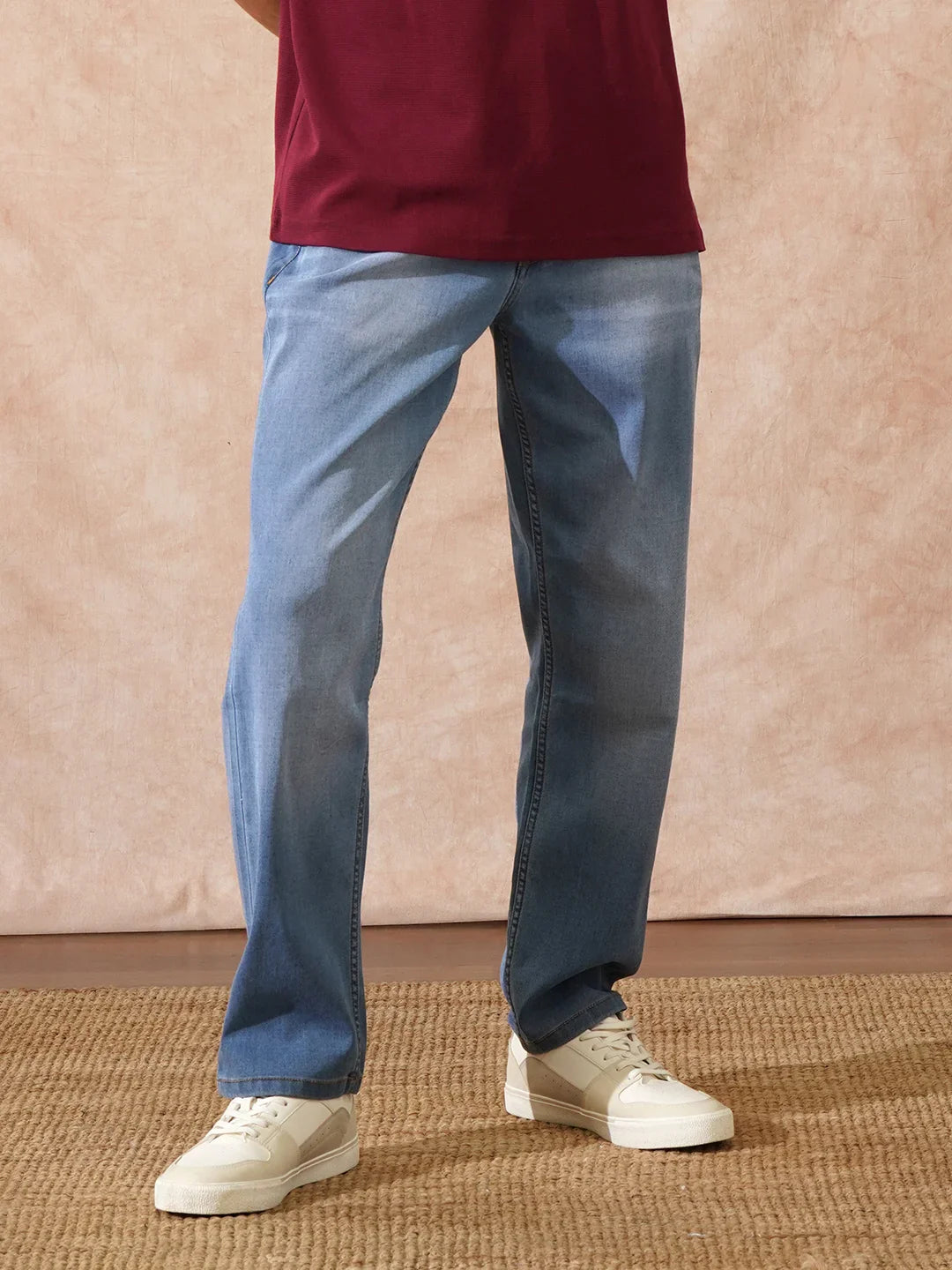 Vintage Washed Anti Fit Jeans | Blue