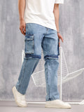 Superstone Wash Convertible Cargo Jeans I Lt Blue