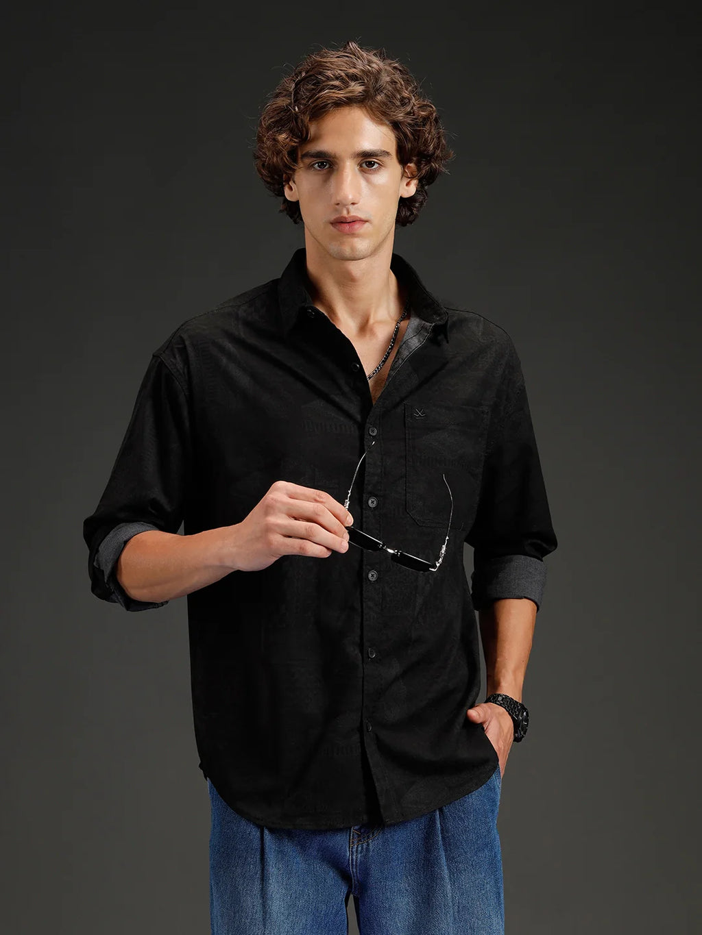 Men's casual oversized fit shirt | Grey