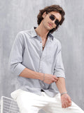 Casual Slim Fit Clean Look Shirt | Grey