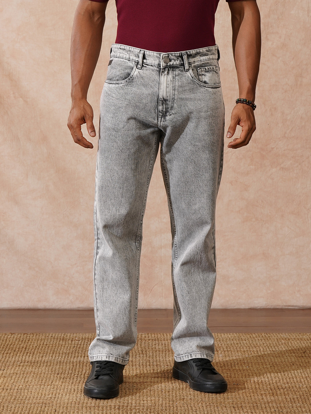 Faded Anti Fit Jeans | Grey
