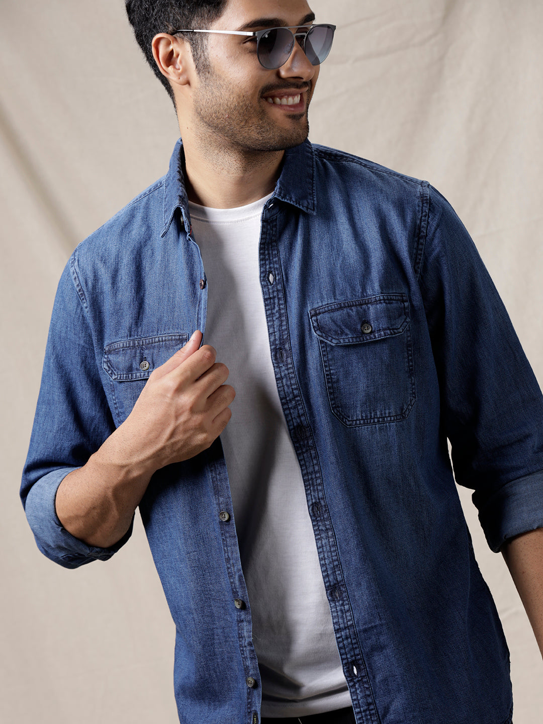 Ultramarine Casual Cotton Shirt