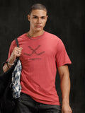Logo Printed Comfort Fit T-Shirt | Red