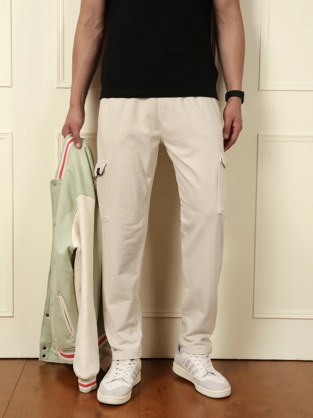 Acid Washed Jogger | Beige