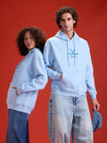 Men’s minimal powder blue hooded sweatshirt | Powder Blue