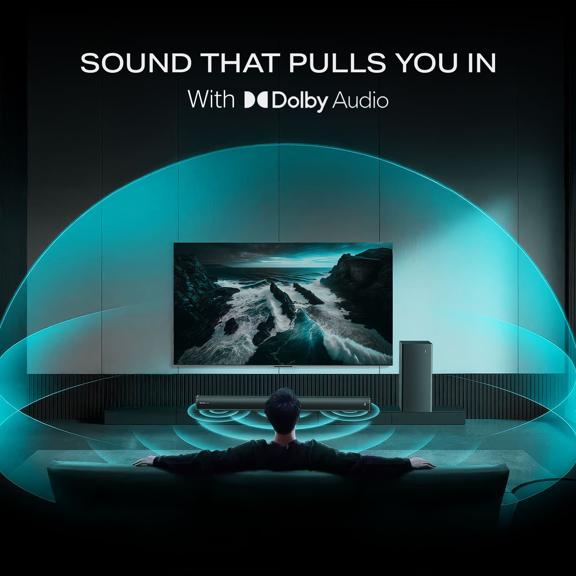 boAt Aavante 2.1 2000D | 200W 2.1 Channel Soundbar with Wired Subwoofer, Multi-Connectivity & EQ Modes