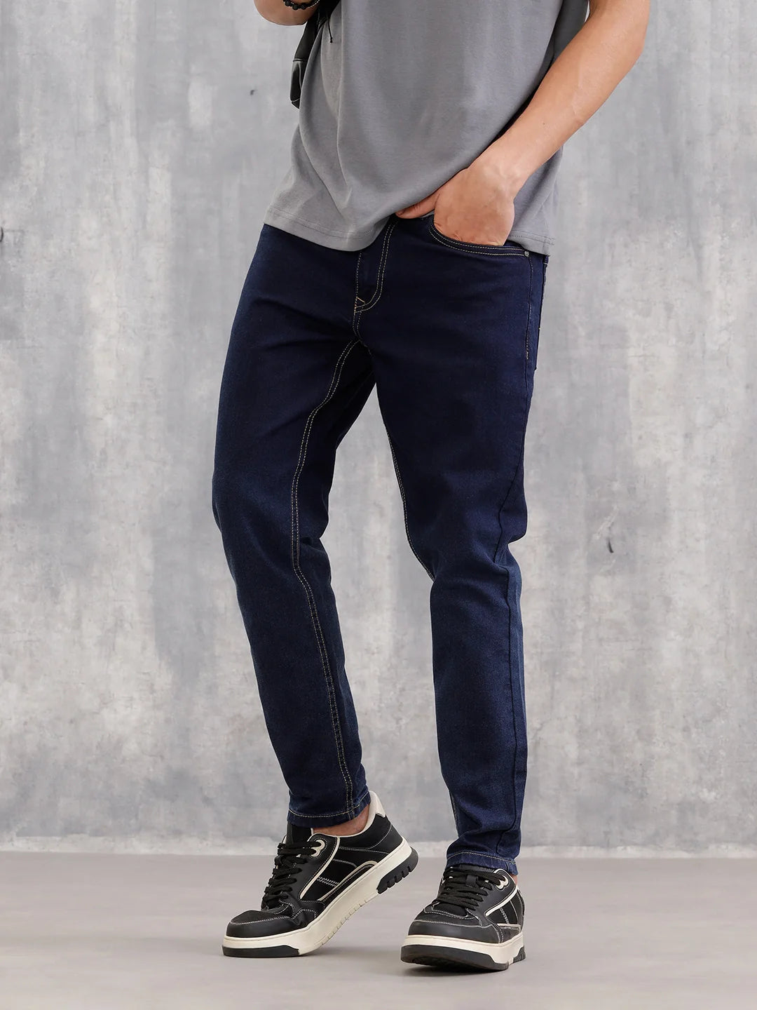 Skinny Crop Classic Denim Jeans | Blue