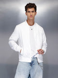 Lightweight classic bomber Jacket | White